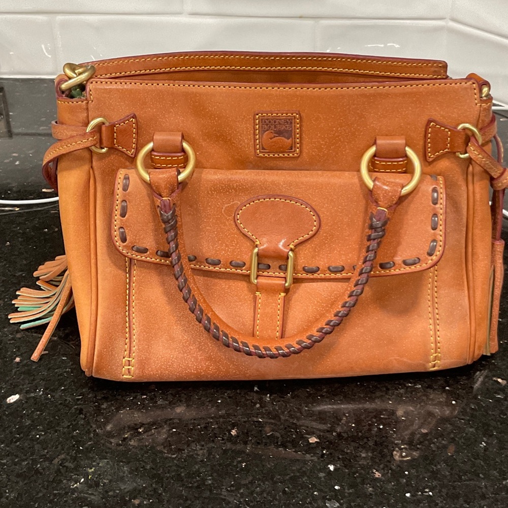 Dooney & Bourke Tan Leather Satchel
